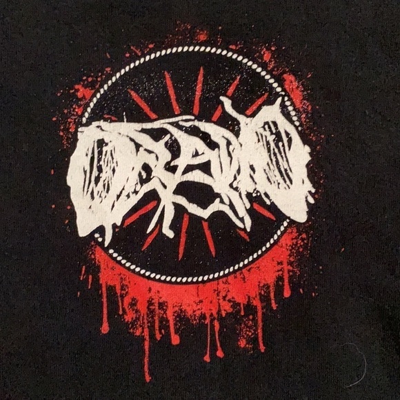 Oceano black and red band concert tee - Picture 2 of 5